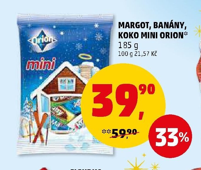 MARGOT, BANÁNY, KOKO MINI ORION