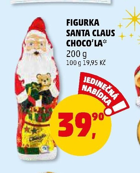 FIGURKA SANTA CLAUS CHOCO'LA