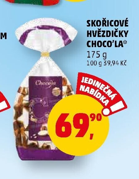 ŠKOŘICOVÉ HVĚZDIČKY CHOCO'LA