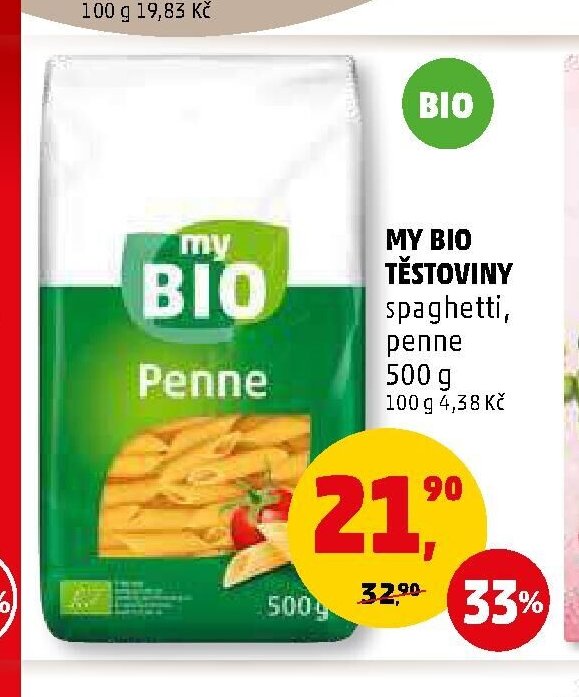 MY BIO TĚSTOVINY penne