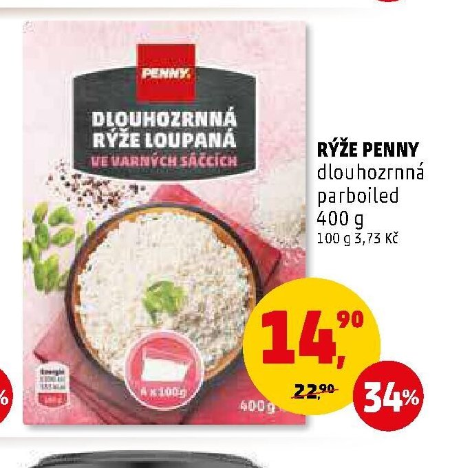 RÝŽE PENNY dlouhozrnná parboiled