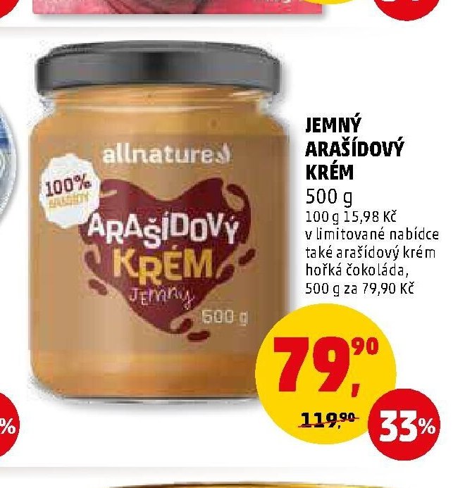 JEMNÝ ARAŠÍDOVÝ KRÉM