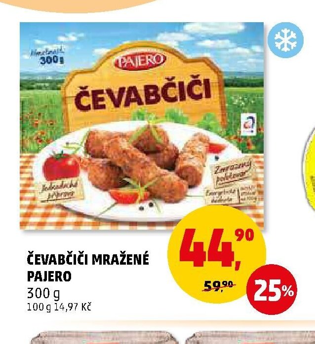 Čevabčiči mražené Pajero