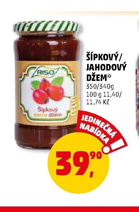 Šípkový/jahodový džem