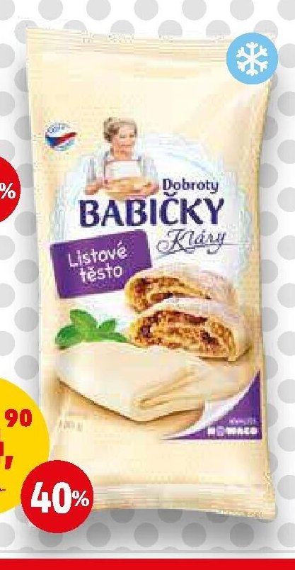 Listové těsto Dobroty Babičky Kláry