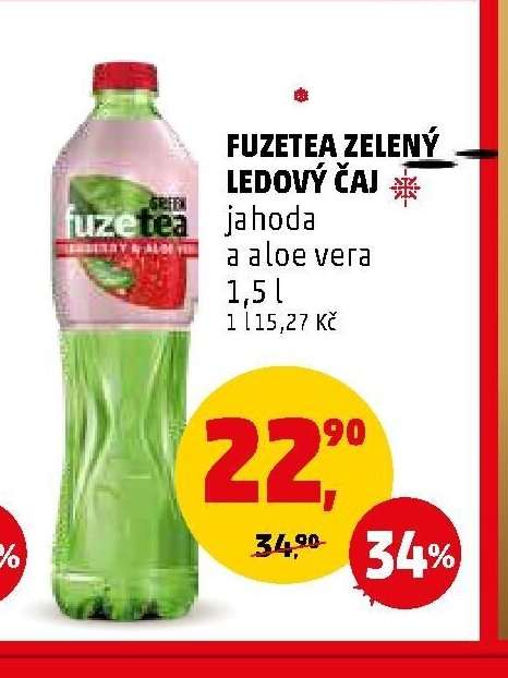 Fuzetea zelený ledový čaj jahoda