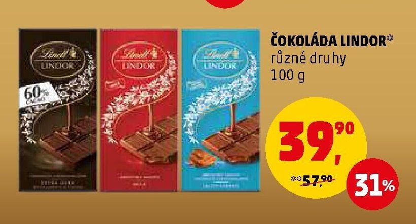 Čokoláda Lindor