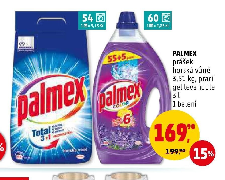 PALMEX prášek horská vůně / gel levandule