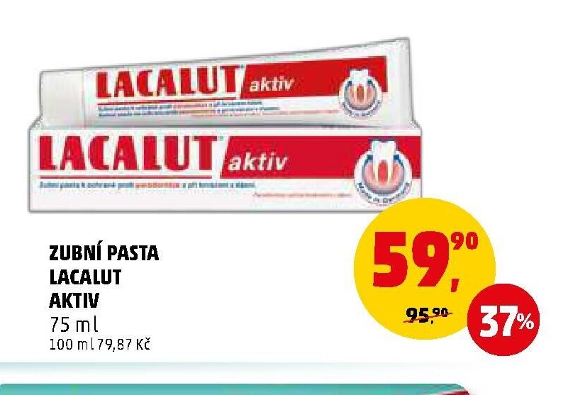 ZUBNÍ PASTA LACALUT AKTIV