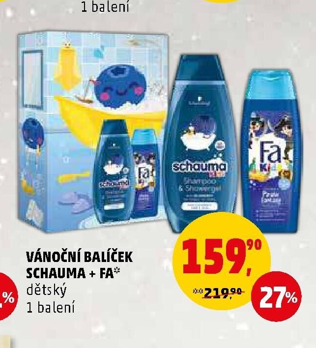 VÁNOČNÍ BALÍČEK SCHAUMA + FA