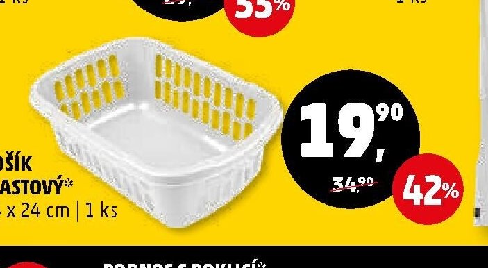 Košík plastový
