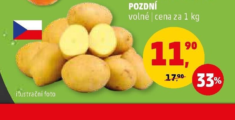 BRAMBORY KONZUMNÍ POZDNÍ volné