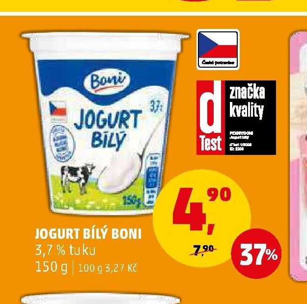 JOGURT BÍLÝ BONI