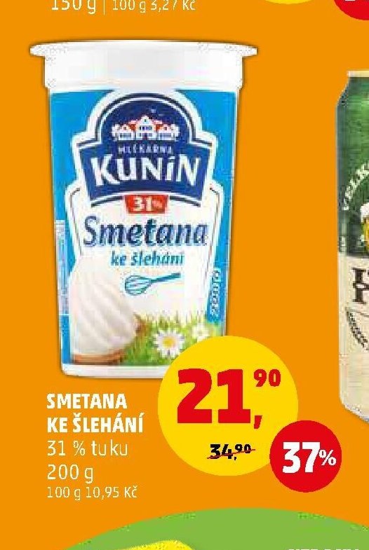 SMETANA KE ŠLEHÁNÍ