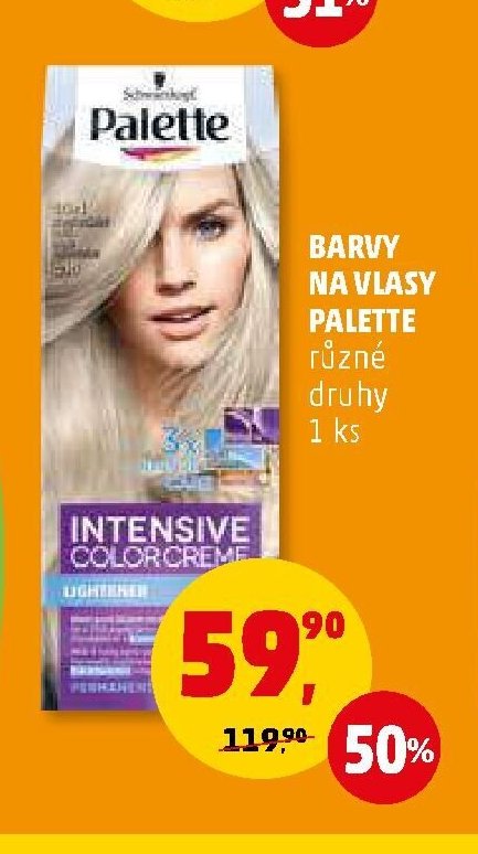 BARVY NA VLASY PALETTE