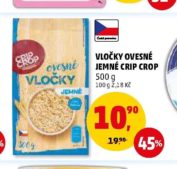 Vločky ovesné jemné Crip Crop