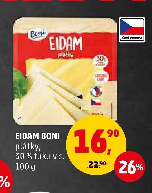 Eidam Boni plátky