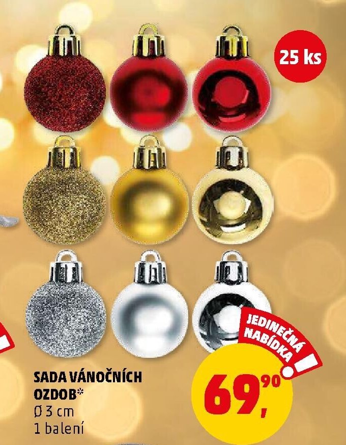 SADA VÁNOČNÍCH OZDOB