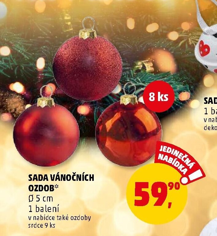 SADA VÁNOČNÍCH OZDOB