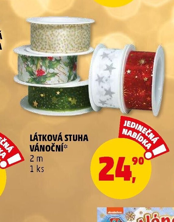LÁTKOVÁ STUHA VÁNOČNÍ