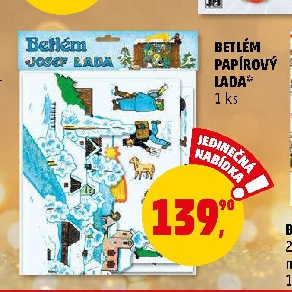 BETLÉM PAPÍROVÝ LADA