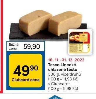 Tesco Linecké chlazené těsto 500 g, více druhů