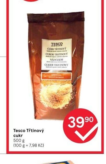 Tesco Třtinový cukr 500 g