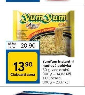 YumYum Instantní nudlová polévka 60 g