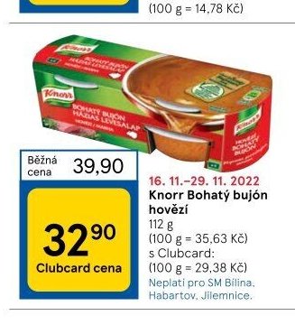 Knorr Bohatý bujón hovězí 112 g