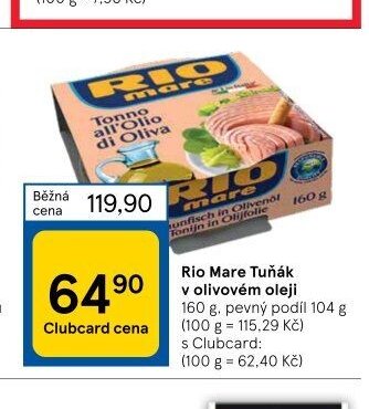 Rio Mare Tuňák v olivovém oleji 160 g