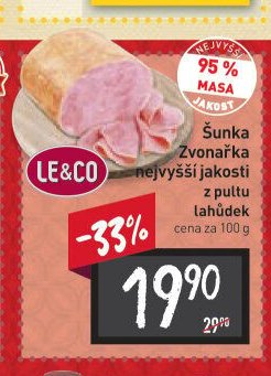 Šunka Zvonářka nejvyšší jakosti
