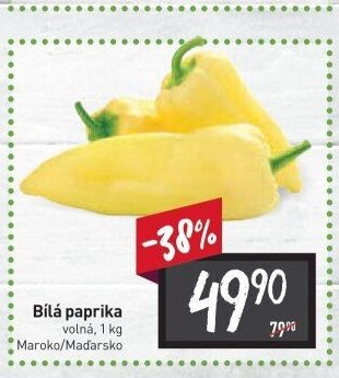 Bílá paprika