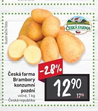 Česká farma Brambory konzumní pozdní