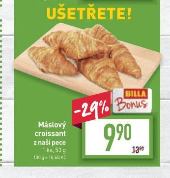 Máslový croissant