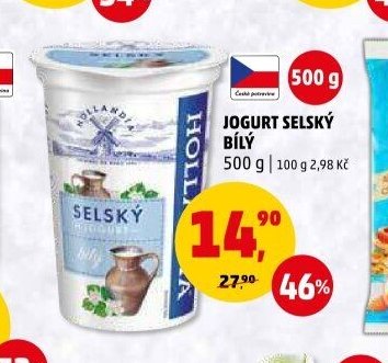 Jogurt selský bílý Hollandia
