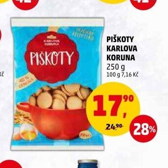 Piškoty Karlova Koruna