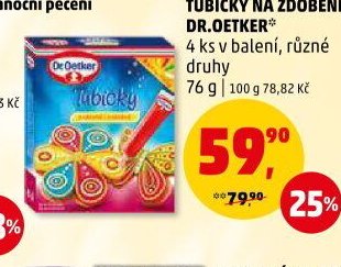 TUBIČKY NA ZDOBENÍ DR. OETKER