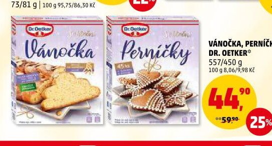VÁNOČKA, PERNÍČKY DR. OETKER