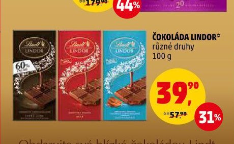 Čokoláda Lindor