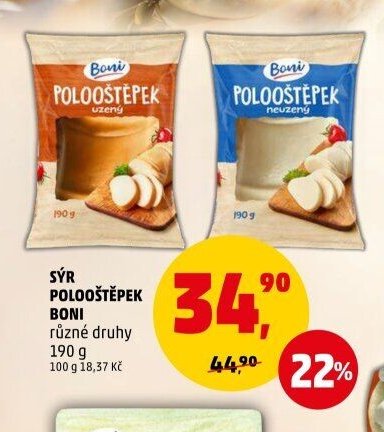 Sýr Polooštěpek Boni