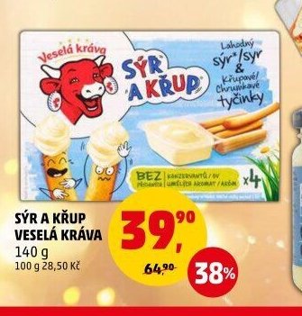 Sýr a křup Veselá kráva