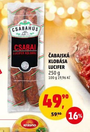 Čabajská klobása Lucifer