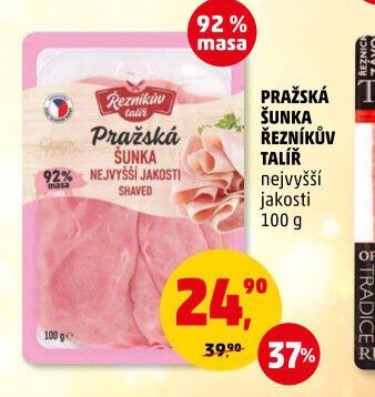 Pražská šunka Řezníkův talíř