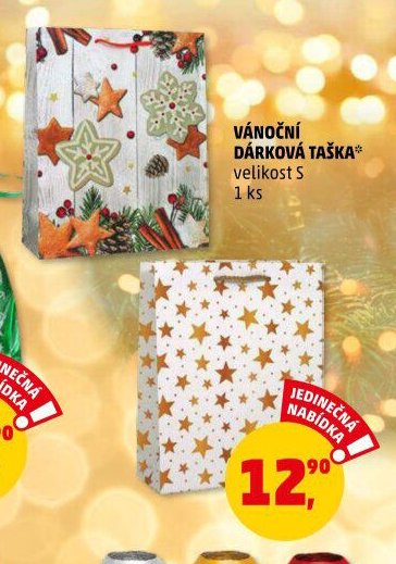 VÁNOČNÍ DÁRKOVÁ TAŠKA vel. S
