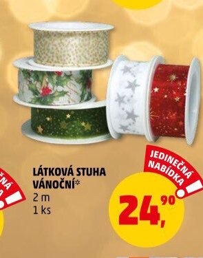 LÁTKOVÁ STUHA VÁNOČNÍ