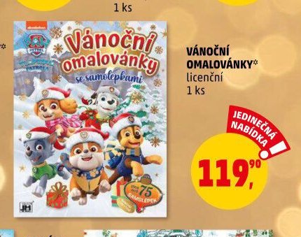 VÁNOČNÍ OMALOVÁNKY licenční