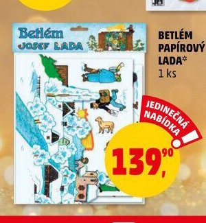 BETLÉM PAPÍROVÝ LADA