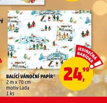 BALICÍ VÁNOČNÍ PAPÍR