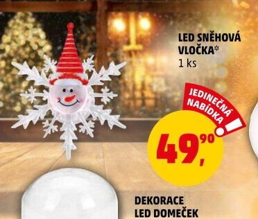 LED SNĚHOVÁ VLOČKA