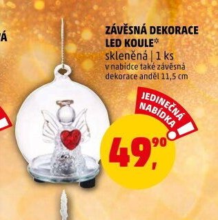 ZÁVĚSNÁ DEKORACE LED KOULE